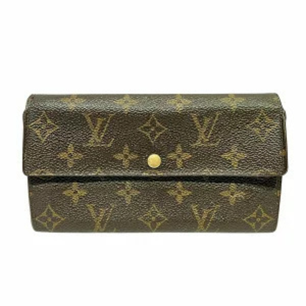 Louis Vuitton Monogram Pochette Portemonnaie Credit Long Wallet
